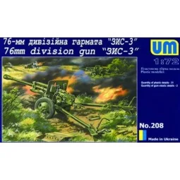 Zis 3, 76 mm Soviet Gun - Unimodels UM208