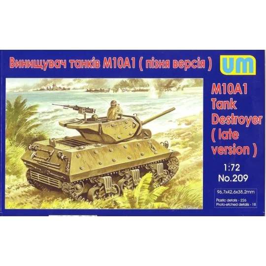 M10A1 Tank destroyer, 1/72 - Unimodels UM209 M10A1 Tank destroyer, 1/72 - Unimodels UM209