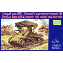 Tank M4A2 with T40 rocket launcher, 1/72 - Unimodels UM223