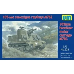 M7B2 105mm Howitzer Motor Carriage, 1/72 - Unimodels UM228