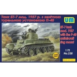 BT-7 tank mod.1937 with the P-40 antiaircraft ring mount, 1/72 - Un...