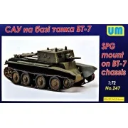 SPG based on the BT-7 chassis, 1/72 - Unimodels UM247 SPG based on the BT-7 chassis, 1/72 - Unimodels UM247