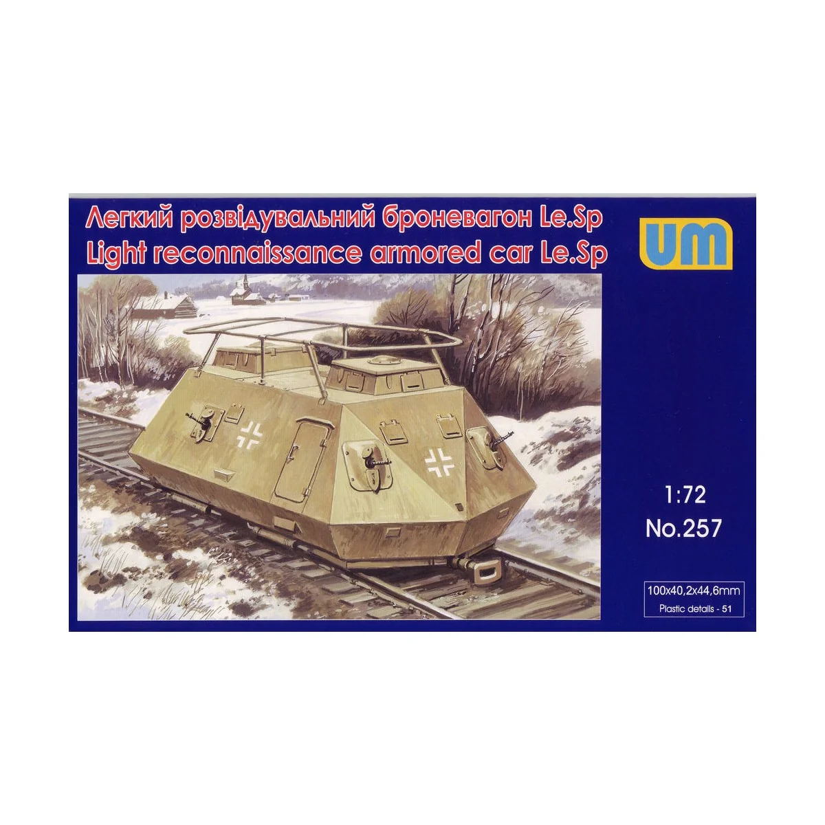 Light reconnaissance armored car Le.Sp, 1/72 - Unimodels UM257