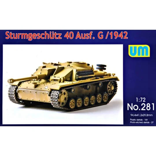 Sturmgeschutz 40 Ausf.G, early, 1/72 - Unimodels UM281
