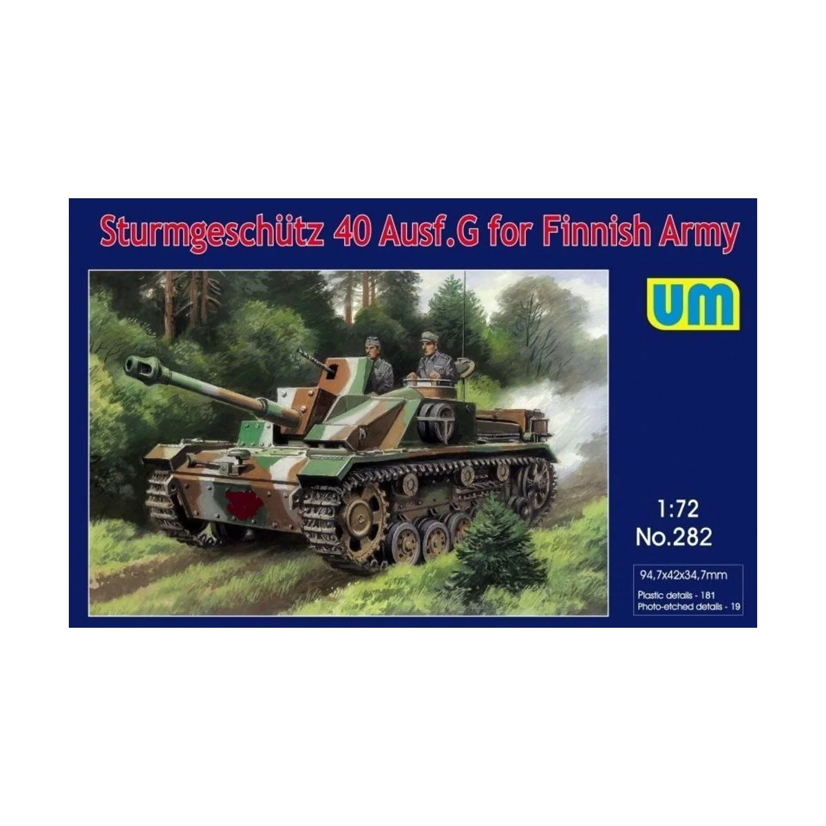 Sturmgeschutz 40 Ausf.G for Finnish Army - Unimodels UM282