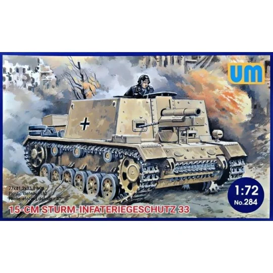 15cm Sturm-Infateriegeschutz 33, 1/72 - Unimodels UM284 15cm Sturm-Infateriegeschutz 33, 1/72 - Unimodels UM284