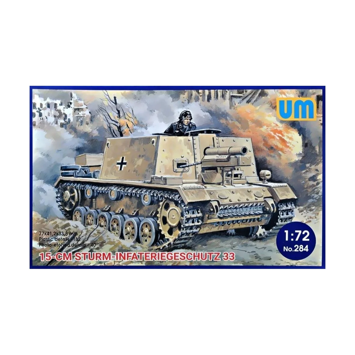 15cm Sturm-Infateriegeschutz 33, 1/72 - Unimodels UM284 15cm Sturm-Infateriegeschutz 33, 1/72 - Unimodels UM284