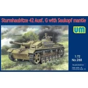 Sturmhaubitze 42 Auf.G w. Saukopf mantle, 1/72 - Unimodels UM288