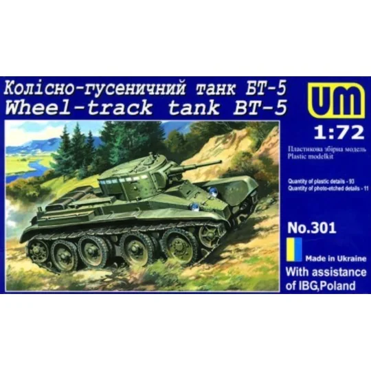 Wheel-Track Tank BT-5 - Unimodels UMT301