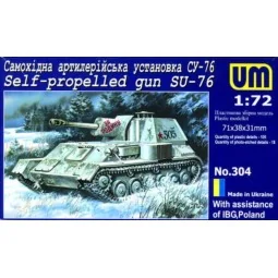 Self-propelled gun SU-76, 1/72 - Unimodels UM304