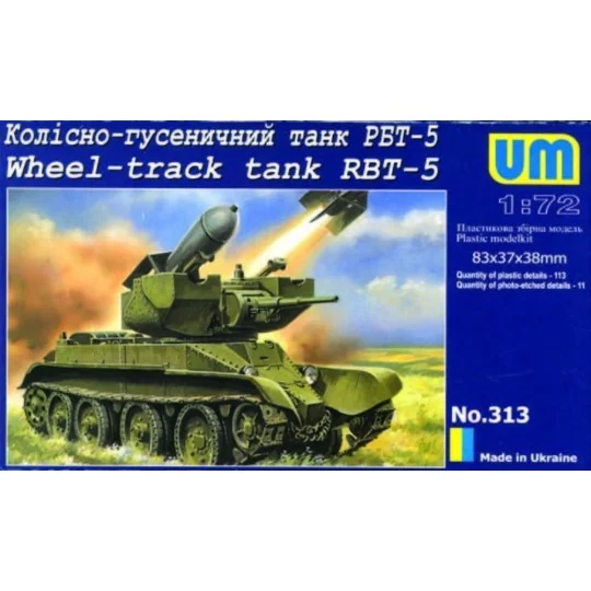 Wheel-track Tank RBT-5, 1/72 - Unimodels UMT313 Wheel-track Tank RBT-5, 1/72 - Unimodels UMT313