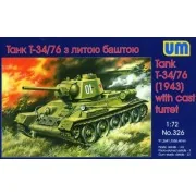 T-34/76 (1943), 1/72 - Unimodels UM326 T-34/76 (1943), 1/72 - Unimodels UM326