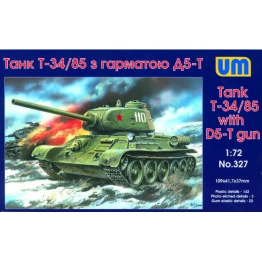 T-34/85 with D5-T gun, 1/72 - Unimodels UM327 T-34/85 with D5-T gun, 1/72 - Unimodels UM327
