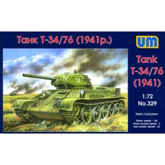Tank T-34/76 (1941), 1/72 - Unimodels UM329