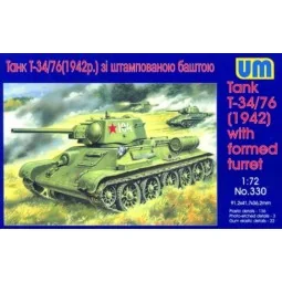 Tank T-34/76 (1942) with formed turret - Unimodels UM330