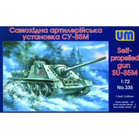 Self-propelled Gun SU-85M, 1/72 - Unimodels UM335