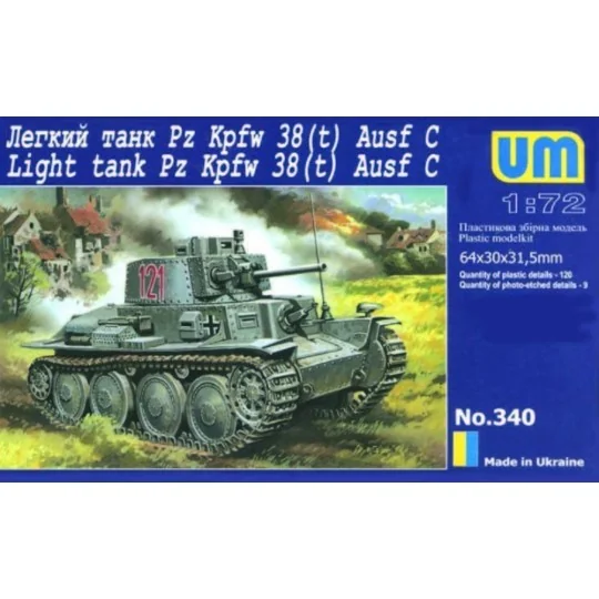 PzKpfw.38(t), 1/72 - Unimodels UM340 PzKpfw.38(t), 1/72 - Unimodels UM340