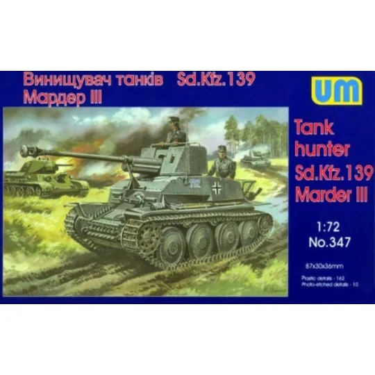 Panzerjäger Marder III Sd.Kfz.139, 1/72 - Unimodels UM347