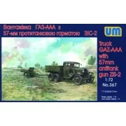 GAZ - AAA mit 57 mm ZIS-2 Antitank gun, 1/72 - Unimodels UM367