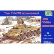 T34/76-E screened tank, 1/72 - Unimodels UM368 T34/76-E screened tank, 1/72 - Unimodels UM368