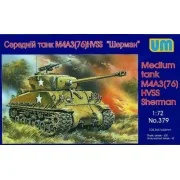 Medium tank M4A3(76)W HVSS, 1/72 - Unimodels UM379 Medium tank M4A3(76)W HVSS, 1/72 - Unimodels UM379