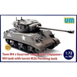 M4 Tank with turret M26 Pershing Tank - Unimodels UM382