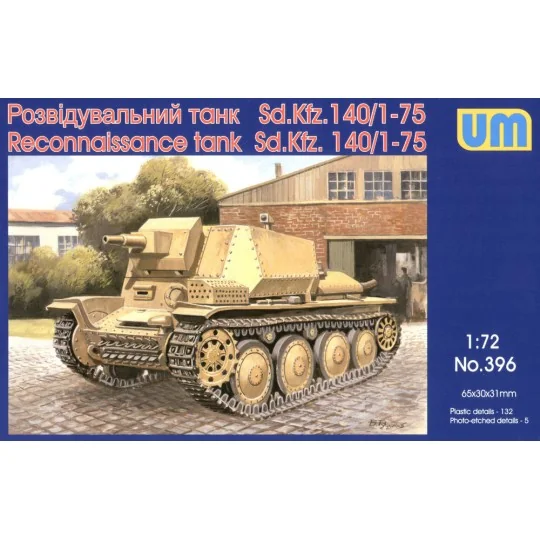 Reconnaissance tank Sd.Kfz 140/1-75, 1/72 - Unimodels UM396 Reconnaissance tank Sd.Kfz 140/1-75, 1/72 - Unimodels UM396