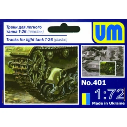 Ketten für Light Tank T-26, 1/72 - Unimodels UMT401 Ketten für Light Tank T-26, 1/72 - Unimodels UMT401