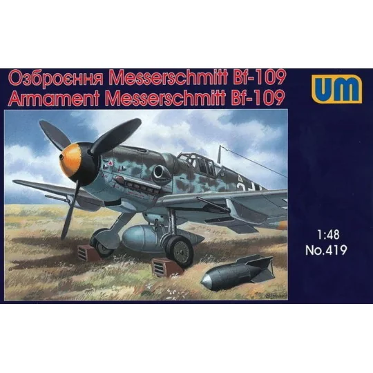 Armament Messerschmitt Bf-109, 1/48 - Unimodels UM419 Armament Messerschmitt Bf-109, 1/48 - Unimodels UM419