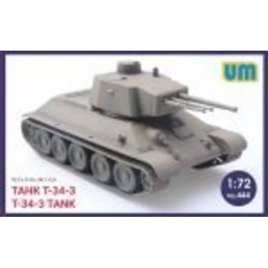 T-34-3 Tank, 1/72 - Unimodels UM444 T-34-3 Tank, 1/72 - Unimodels UM444