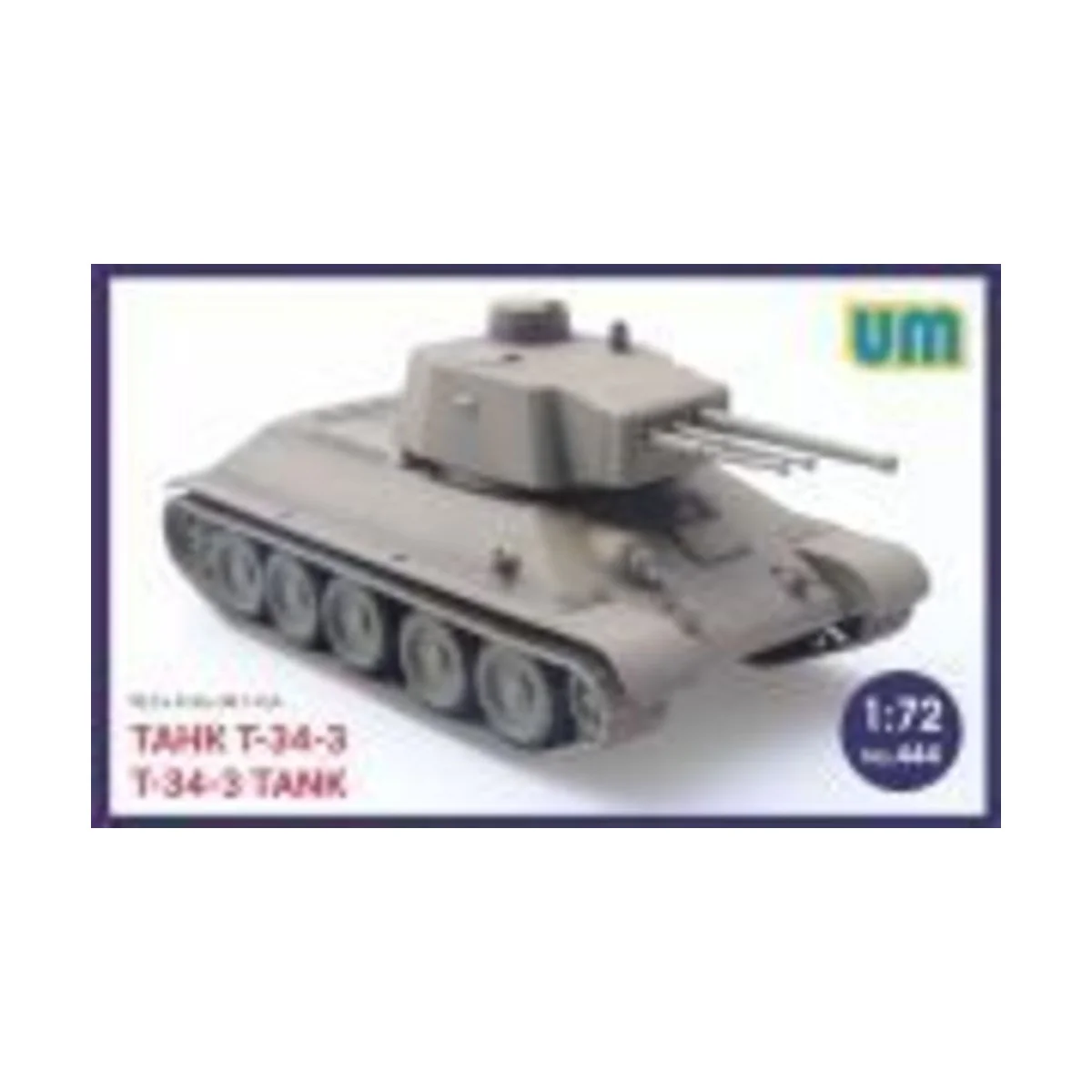 T-34-3 Tank, 1/72 - Unimodels UM444 T-34-3 Tank, 1/72 - Unimodels UM444