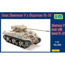 Sherman V Tank with turret FL-10, 1/72 - Unimodels UM452