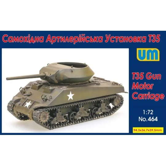 T35 Gun Motor Carriage, 1/72 - Unimodels UM464 T35 Gun Motor Carriage, 1/72 - Unimodels UM464
