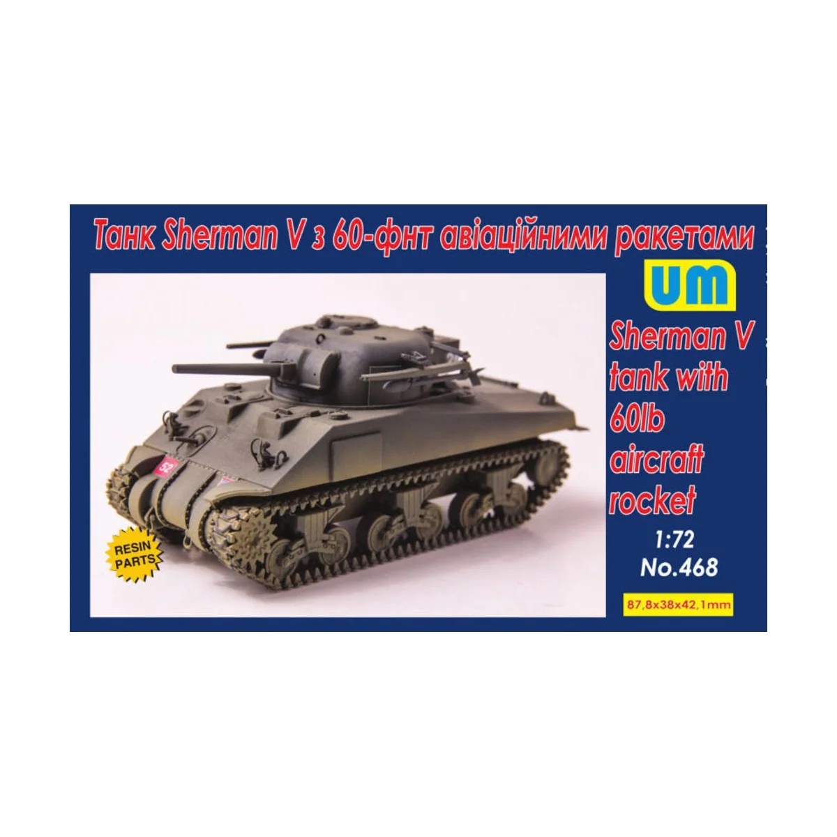 Sherman V Tank with 60lb aircraft rocket - Unimodels UM468