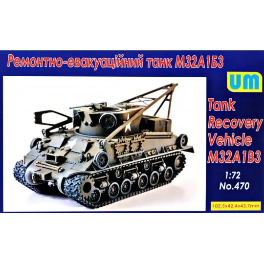 M32A1B3 Recovery vehicle tank, 1/72 - Unimodels UM470 M32A1B3 Recovery vehicle tank, 1/72 - Unimodels UM470