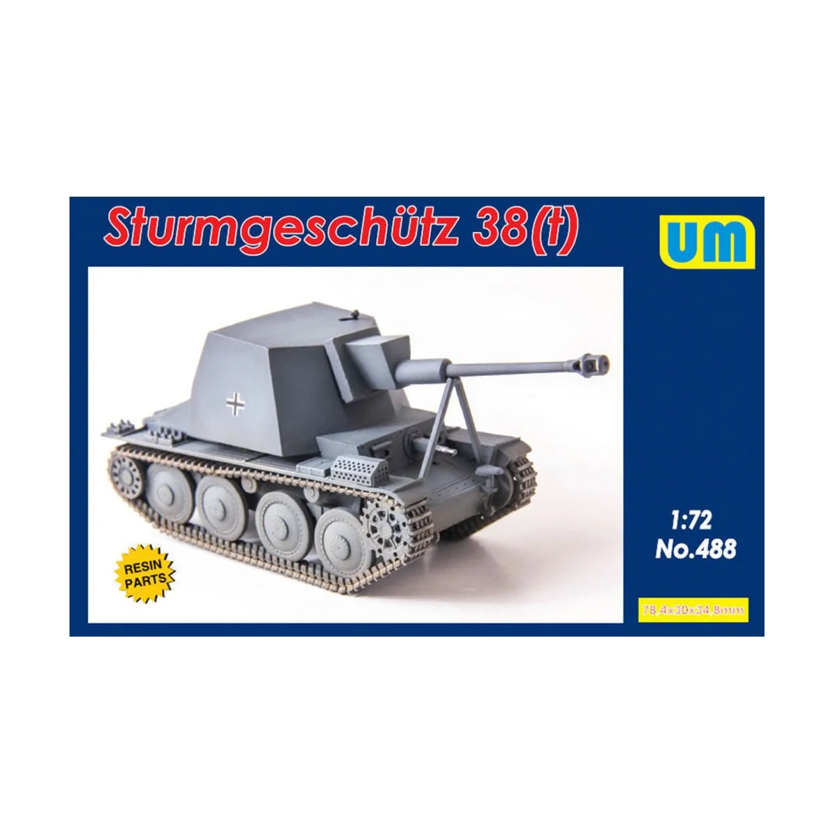 Sturmgeschutz 38 (t), 1/72 - Unimodels UM488 Sturmgeschutz 38 (t), 1/72 - Unimodels UM488