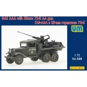 Truck GAZ-AAA with 25mm 72-K AA gun - Unimodels UM588