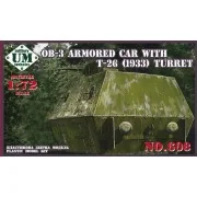 OB-3 Armored carriage with T-26 (1933) turret - Unimodels UMT608
