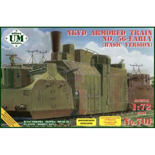 NKVD armored train No.56 early (basic version), 1/72 - Unimodels UM... NKVD armored train No.56 early (basic version), 1/72 - Unimodels UM...