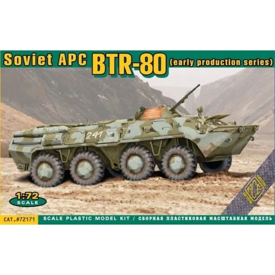 BTR-80 Soviet armored personnel carrier, early prod., 1/72 - ACE AC...