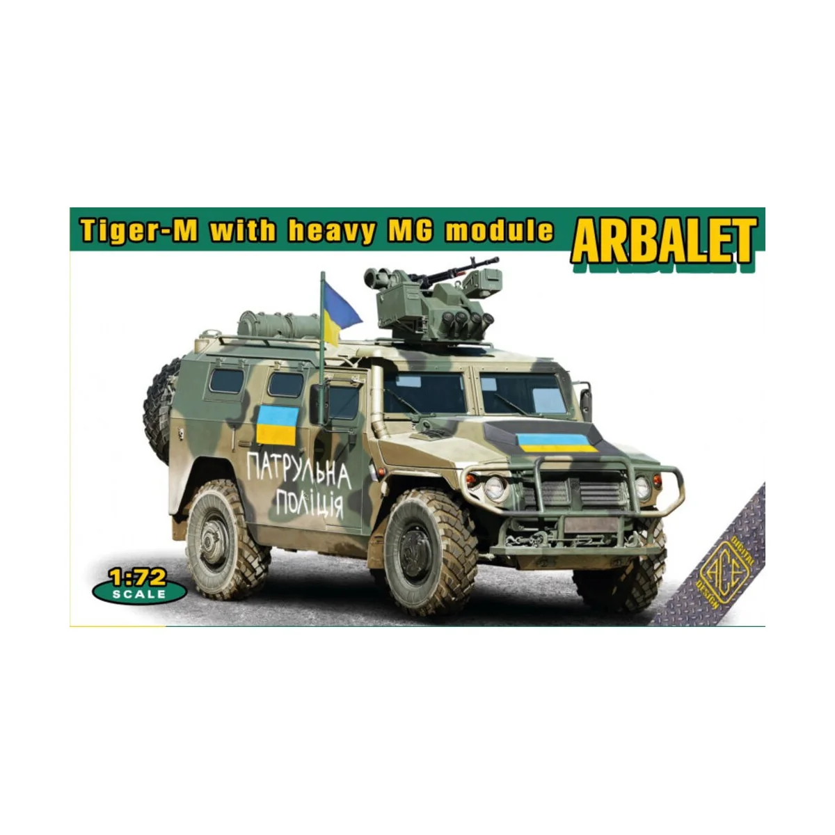 Tiger-M with heavy MG module ARBALET, 1/72 - ACE ACE72188