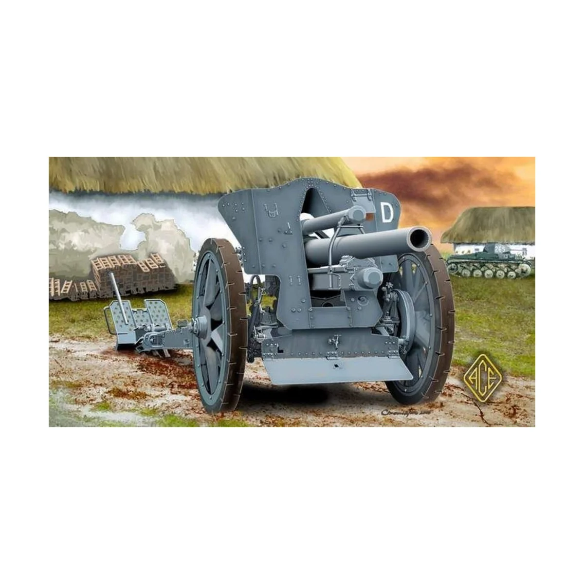 German le FH18 10,5 cm Field Howitzer - ACE ACE72216