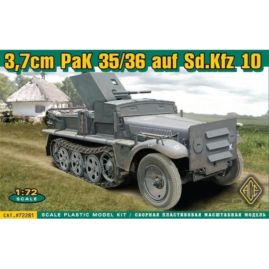 37 mm PaK 35/36 auf Sd.Kfz 10 - ACE ACE72281