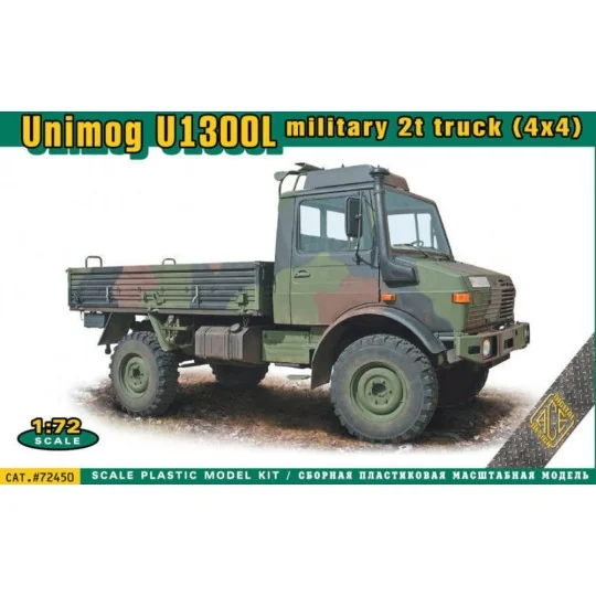 Unimog U1300L 4x4 military 2t truck, 1/72 - ACE ACE72450 Unimog U1300L 4x4 military 2t truck, 1/72 - ACE ACE72450