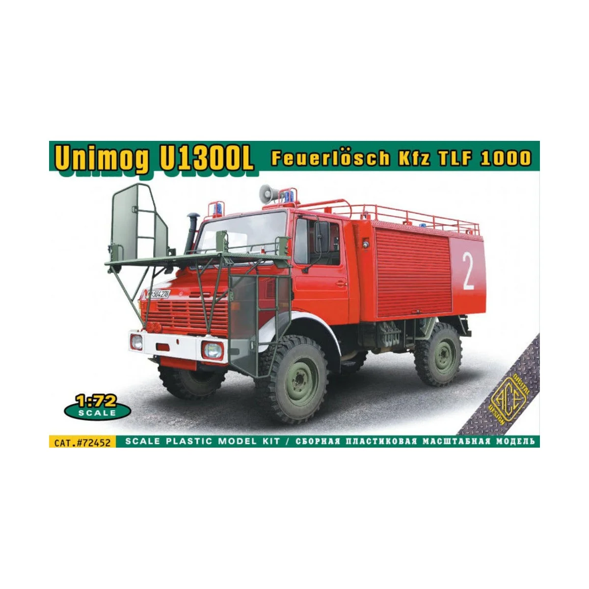 Unimog U1300L Feuerlosch Kfz TLF1000, 1/72 - ACE ACE72452