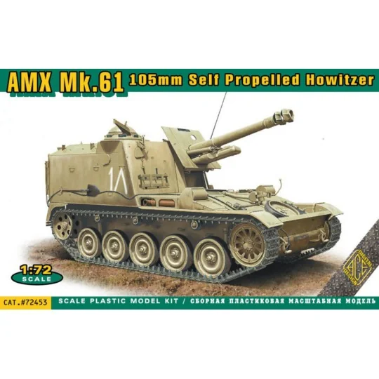 AMX MK.61 105mm self propelled howitzer, 1/72 - ACE ACE72453 AMX MK.61 105mm self propelled howitzer, 1/72 - ACE ACE72453