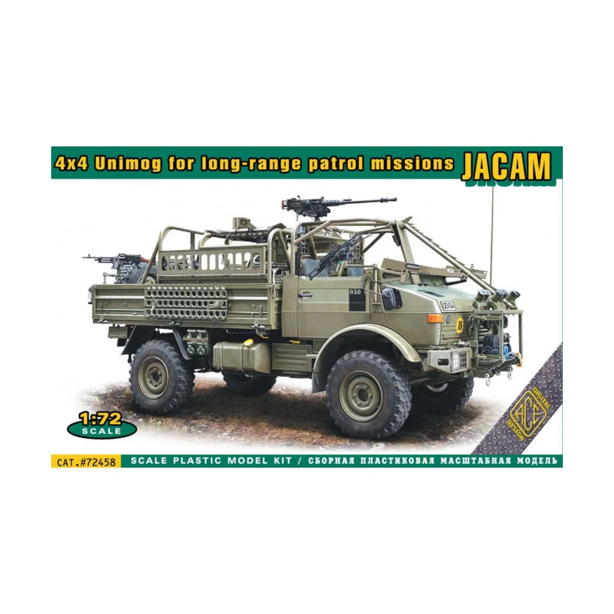 4x4 Unimog for long-range Patrol Missions JACAM, 1/72 - ACE ACE72458