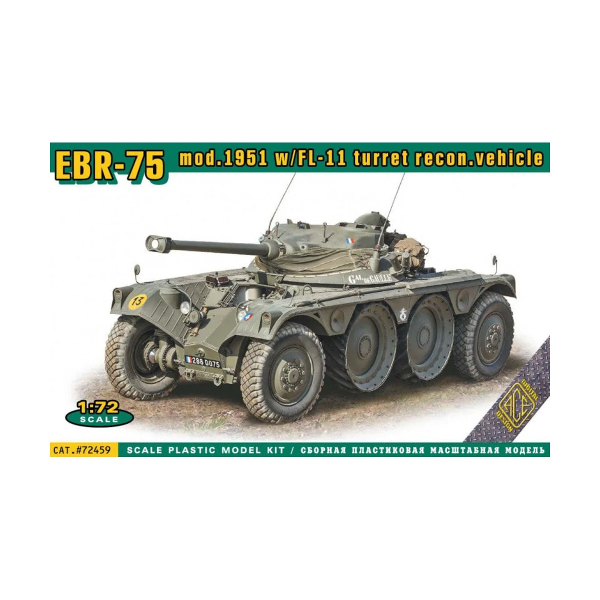 EBR-75 mod.1951 w/FL-11 turret recon. vehicle - ACE ACE72459