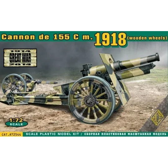 Cannon de 155 C m.1918 (wooden wheels) - ACE ACE72544