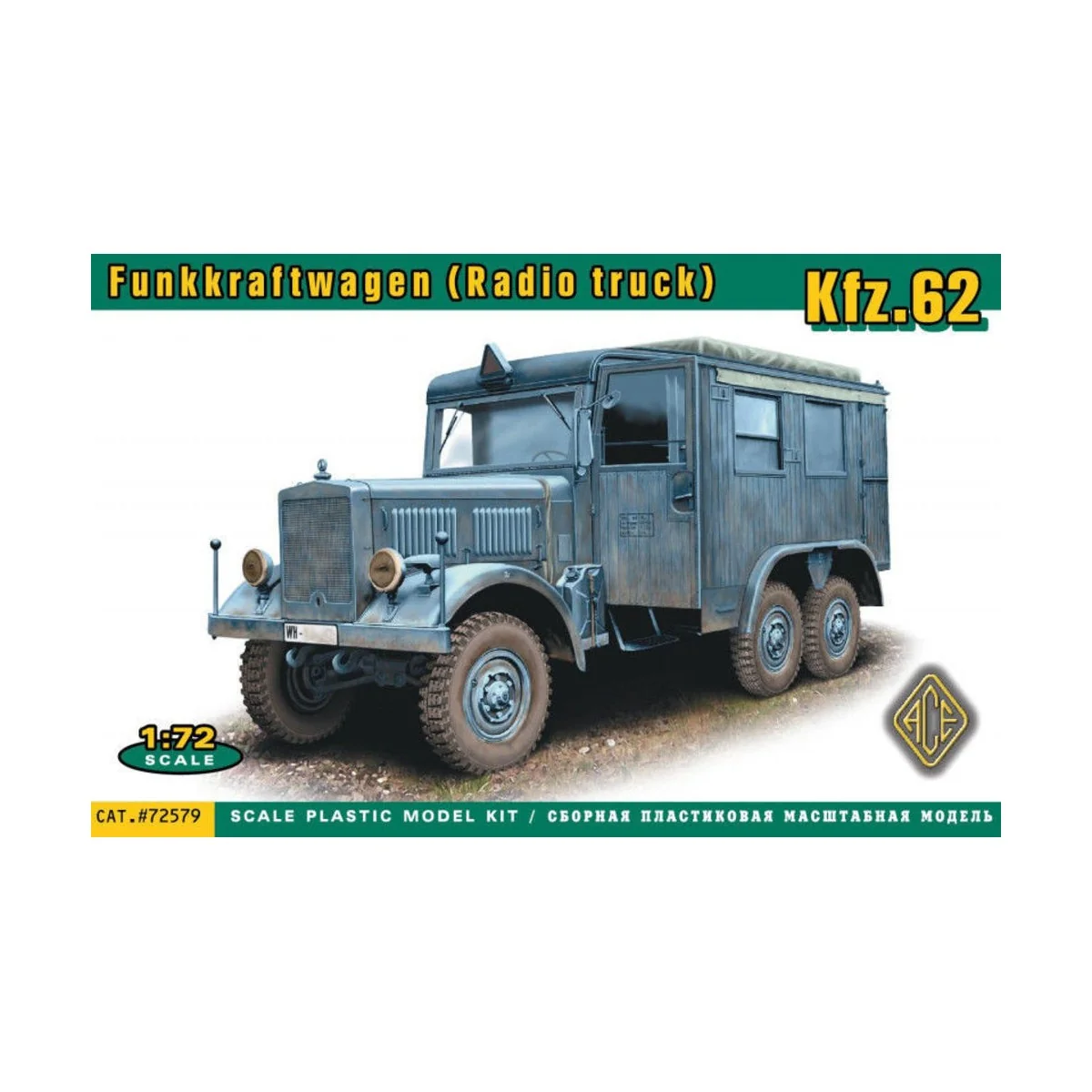 Kfz.62 Funkkraftwagen (Radio truck), 1/72 - ACE ACE72579 Kfz.62 Funkkraftwagen (Radio truck), 1/72 - ACE ACE72579